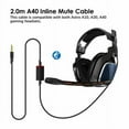 thumbnail image 4 of FZFLZDH Replacement Audio Cable for Astro A10 A40 A30 A50 Headsets Cord Lead Compatible with Xbox One Play Station 4 PS4 Headphone Audio Extension Cable, 4 of 8