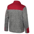 thumbnail image 3 of Men's Colosseum  Gray/Cardinal Arkansas Razorbacks Guard Full-Zip Jacket, 3 of 3