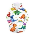 thumbnail image 5 of Chaqlin Cartoon Dinosaur Colorful Zip Up Hoodie with Pockets Long Sleeve Lightweight Comfy Casual Outerwear for Girls Teens Size 6-9, 5 of 7