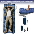 thumbnail image 3 of Florascent Sleeping Pad, Ultralight Waterproof Camping Sleeping Mat with Built-in Foot Pump and Pillow Compact Inflatable Sleeping Pad for Backpacking Hiking Outdoor, Blue, 3 of 7