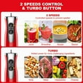 Galanz 4in1 Retro Immersion Hand Blender with Whisk & Chopper