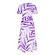 thumbnail image 3 of Vestido de Manga Corta para Mujeres Vestido de Verano de Cuello Redondo Impreso, Poliéster de Tamaño Verdadero Diario Y Vestido de Fiesta, 3 of 5