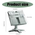thumbnail image 3 of Folding Book Stand for Reading, Angles Height Adjustable Textbook Book Holder with Page Clip for Textbooks Music Scores moonlight white, 3 of 4