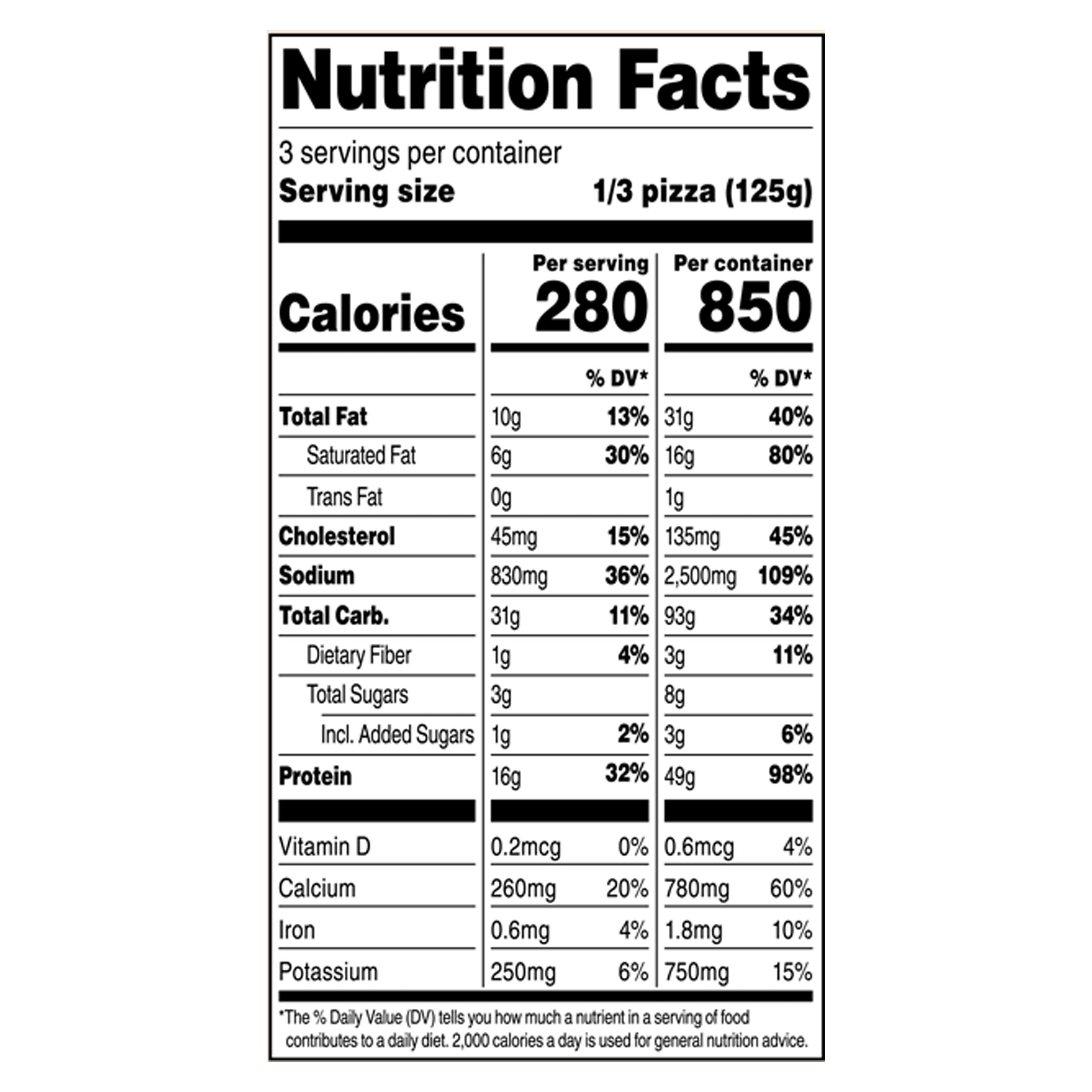 bettergoods Gluten-Free Cauliflower Thin Crust Chicken Sausage Pizza, 13.2 oz (Frozen)