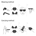 thumbnail image 3 of Gafas de sol polarizadas plegables Slap Gafas de sol de muñeca de playa para deportes al aire libre de moda, 3 of 10