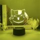 thumbnail image 3 of Luz nocturna 3D LED Color Chan Natsumes Friends Madaras, 3 of 3