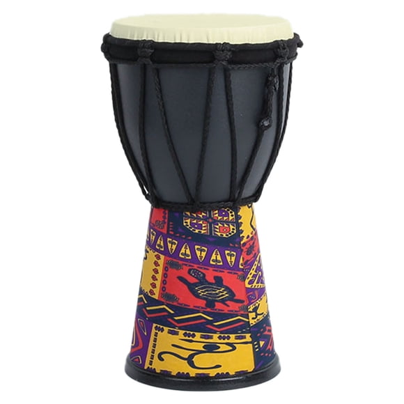 Kids Musical Instruments Beginner African Drum Toy for Early Learning and Preschool Education with Design Plastic Hand Drum(Four Patterns)