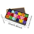 18 Pcs Floral Scented Bath Soap Rose Flower Petals Oil Rose Soap Set