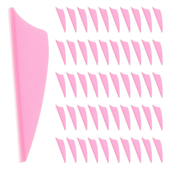 FOMIYES Colored Small Plastic Arrow Vanes for Archery Use, Lightweight and Durable, 60Pcs