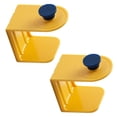 thumbnail image 3 of Advancent De soportes para tapas de ollas, estantes para tapas de sartenes montados en la pared, estante de plástico para almacenamiento de Almacenamiento y organización del hogar Amarillo, 3 of 6