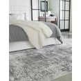 thumbnail image 4 of Unique Loom Finsbury Collection Area Rug - Elizabeth (2' x 3' Rectangle Gray/Ivory), 4 of 11