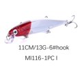 thumbnail image 3 of Wosthever 1 uds/10 Uds 11cm 3D ojos cebos de pesca artificiales plástico simulación Swimbait agua salada Wobblers cebo Pescar No.09 Wosthever DJ1048-09, 3 of 4