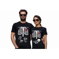 thumbnail image 2 of Halloween Pregnancy Announcement Skeleton with Baby Mommy Daddy Matching Costume Unisex Shirt (Mommy Black- XX Large), 2 of 3
