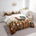 thumbnail image 3 of Manfei Cartoon Rooster Child Bedding Comforter Set 7pcs, Rustic Farmhouse Animal King Bedding Sets, Groovy Daisy Floral Reversible Bed Sheets, Luxury Bedroom Decor, 3 of 7