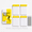Yellow, variant on Orange Waterproof Stone Paper Shower Notepad with Pencil and Holder, 100 Writable Pages