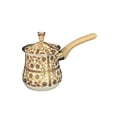 thumbnail image 1 of Cafetera árabe con calentador de mantequilla y tapa, versátil, con pico vertedor y jarra para leche. 900 ml, 1 of 9
