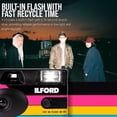 thumbnail image 3 of Ilford Ilfocolor Rapid Retro Single Use Camera with 31mm Optical Lens and Pre-Loaded 27 Exposures (Black, 2-Pack) Bundle (2 Items), 3 of 7