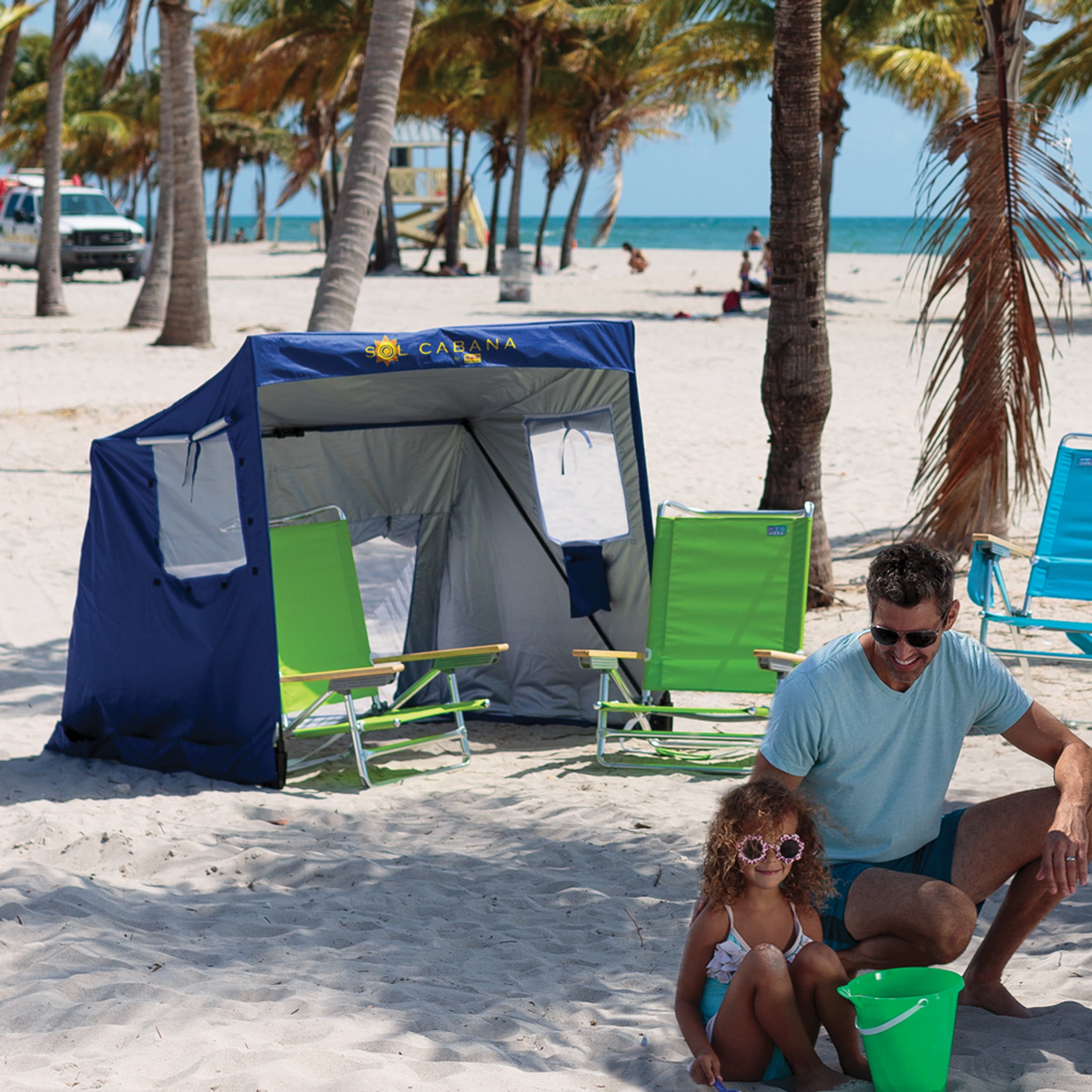 Rio Beach Blue Sol Cabana Sun Shelter