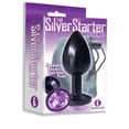 thumbnail image 2 of Sex toy Gift Set bundle of The Silver Starter, Bejeweled Annodized Stainless Steel Plug, Violet And Icon Brands Glass Thins, Spherical Glass plug, 2 of 5