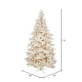 thumbnail image 2 of Vickerman 7.5' Flocked Vintage Fir Artificial Christmas Tree, Warm White LED Lights, 2 of 3