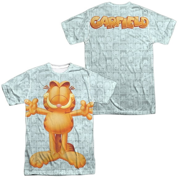 Garfield Free Hugs Unisex Adult Sublimated Costume T Shirt (Front/Back), 3X-Large Multicolor