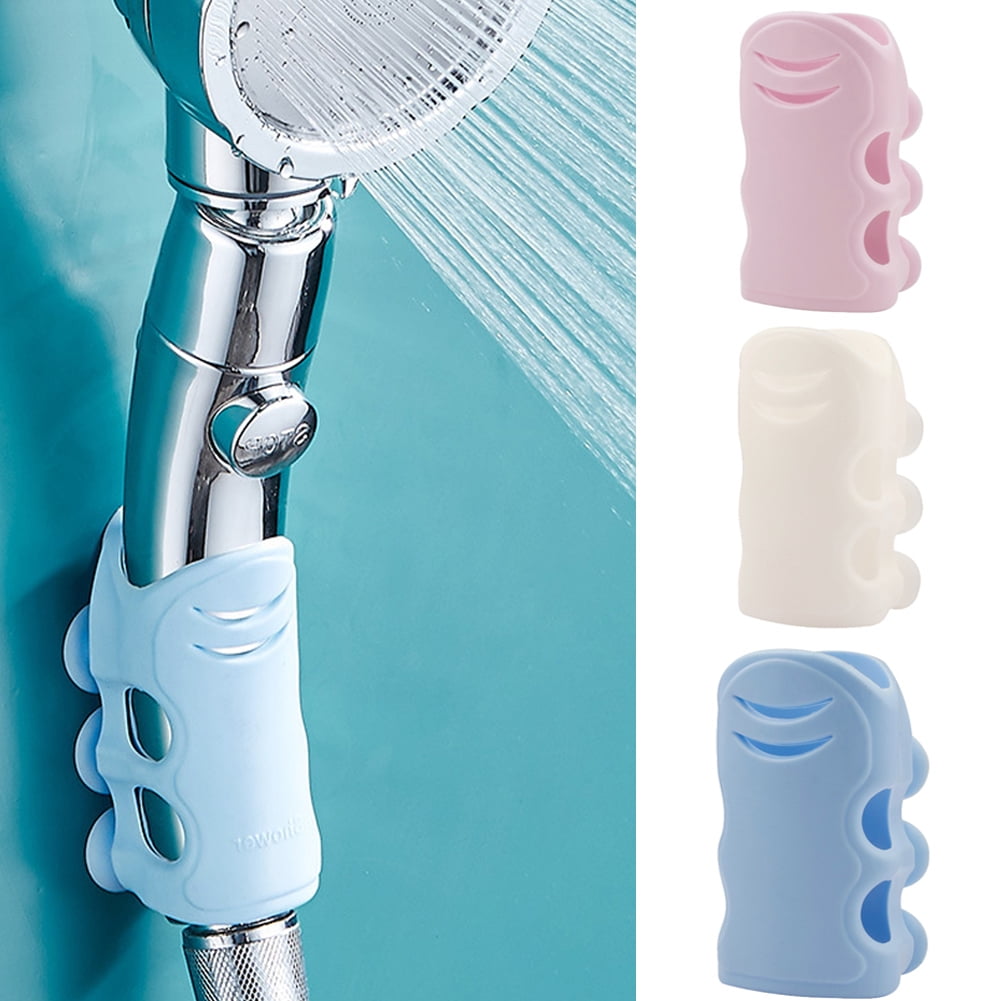 Details about   Reusable Silicone Shower Head Holder Durable Suction Shower Bracket Bathroom New 