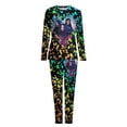 thumbnail image 5 of Descendants Characters Womens Pajama Set Loungewear Cozy Soft House Wear Sets Long Sleeve Round Neck T Shirt Top Bottom Pants Sleepwear, 5 of 9