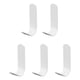 thumbnail image 3 of Gancho de aluminio espacial, ganchos de pared sin perforaciones para perchero, almacenamiento de baño, colgante de pared, color blanco, 3 of 8