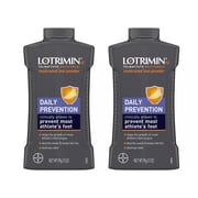 2 Pack - Lotrimin AF - Antifungal Athlete's Foot Powder - 3 oz Each
