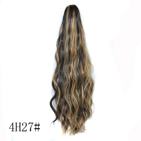Guoxxzi Wig Clip Ponytail Mid-length High Temperature Silk Wig Sweet