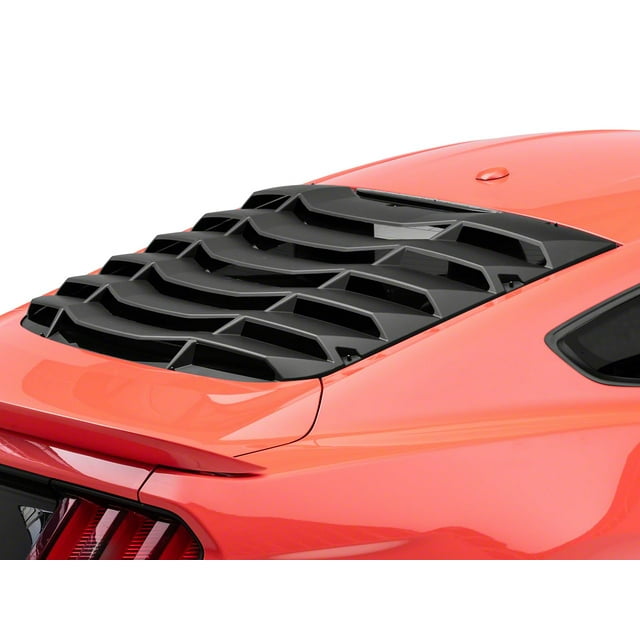 MP Concepts Perruques de Fenêtre Arrière en Noir Mat - Style de Voiture Muscle Compatible avec Ford Mustang Fastback 2015-2020
