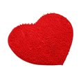 thumbnail image 1 of Ounissouiy Alfombras en forma de corazón, alfombra de baño, antideslizante, ecológica, no tóxica, de secado rápido, para el hogar, ducha, sala de estar Decoración del hogar rojo Ounissouiy HA060790-01B, 1 of 6