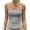 Grey, variant on Summer Tops for Women Women's Spring And Summer Solid Color Jacquard Hot Waist Casual Tank Top With Strap Top 2xl Back The Top Women Apparel Shirt Big Tops Baggy Womens Top
