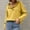 Yellow, variant on Hauaitttt Autumn and Winter Women's Knitting New Casual Long Sleeve Button Ruffle Pullover Sweater as Sweatshirt Zip Sweater Women Long Lightweight Sweaters Men S Sweatshirts Sweaters for Men Winter