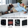 thumbnail image 3 of CINCOM Leg Massager with Heat for Circulation, Full Leg and Foot Compression Boots Massager for Calf & Thigh Muscle Relaxation and Recovery, Silver, 3 of 8