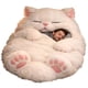 thumbnail image 3 of Saco de dormir tipo sobre con diseño de gatos para siestas y relajación. Adorable saco de dormir con forma de gato. Ideal para amantes de los gatos, ideal para climas fríos, ideal para adultos, perro, 3 of 8