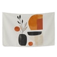 thumbnail image 6 of Yayeee Tapestry Wall Hanging for Bedroom 60" x 40" Living Room Home Wall Art Decor, White Abstract Shapes, 6 of 7