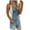 Light Blue, variant on Short Jumpsuit for Women Party Holiday Short Dungarees Ladies Petite Suspender Bib Overalls Loose Fit Solid Tank Rompers Summer Stretchy Shorts Pants Playsuits Outfits with Pockets Sale Light Blue XL