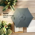 thumbnail image 5 of Abba Patio 7.5ft Lyon Outdoor Patio Umbrella Cover Replacement w/ 6 Sturdy Ribs, Grey, 5 of 6