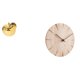 thumbnail image 1 of Escultura de fruta, estatua decorativa, reloj de pared redondo, reloj de pared de madera maciza, reloj de pared de madera, elegante material cerámico,, 1 of 8
