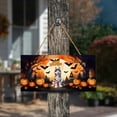 thumbnail image 3 of Mummy Siberian Husky Happy Halloween with Pumpkins Bats Spooky Fun Landscape Wood Sign Husky Dog Lover Gifts Hanging Wall Home Decor - 00019, 3 of 5