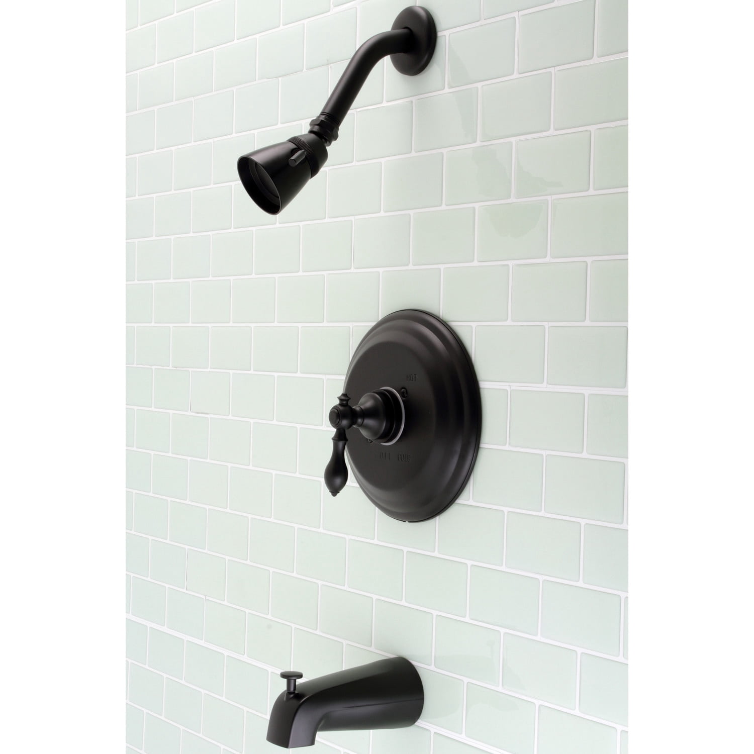 Kingston Brass KB3630ACL American Classic Single-Handle Tub and Shower Faucet, Matte Black
