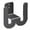 Grey, variant on Wall Mounted Shoe Rack with Functional Hook for Organized Entryway Storage and Drying Perforated Design