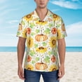 thumbnail image 2 of Sigee Autumn Theme for Men’s Casual Beach Summer Shirts Funky Hawaiian Shirt for Men Hawaiian Shirts,XX-Large, 2 of 7