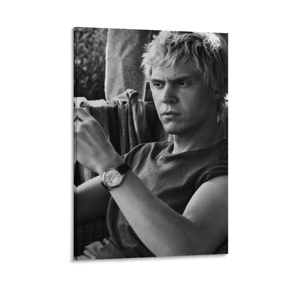Evan Peters Vintage Poster Painting Canvas Wall Art Print For Room Aesthetic And Decor Poster For Bedroom Living Room Bathroom Kitchen Office Decor
