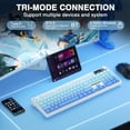 thumbnail image 4 of Teclado mecánico inalámbrico AULA F108 PRO con batería de 8000 mAh, 4 of 9