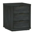 thumbnail image 6 of Evelyn Modern Nightstand with 3 Full Extension Drawers in Charcoal Grey, 6 of 10