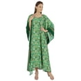 thumbnail image 3 of Moomaya Hoodie Caftan Kimono Sleeve Swimsuit Cover Up Side Split Beach&nbsp;Kaftan, 3 of 8