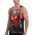 thumbnail image 2 of Zufioo farm work Print Men's Vest, Sleeveless Quick-drying Muscle T-shirt, Suitable for Sports Fitness, Home Leisure Wear-Small, 2 of 7
