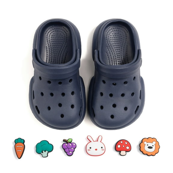 Kannior Toddler Boys Girls Garden Clogs Cartoon Slides Shoes Slip On Slipper Water Sandals For Little Kids